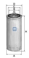 UFI Топливный фильтр 24.323.00