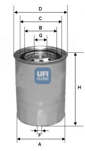 UFI Топливный фильтр 24.339.00