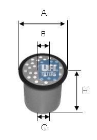 UFI Топливный фильтр 24.388.00