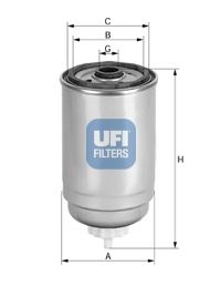 UFI Топливный фильтр 24.414.00