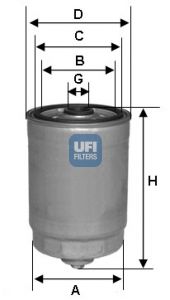 UFI kuro filtras 24.441.00