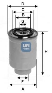 UFI Топливный фильтр 24.452.00