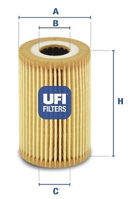 UFI alyvos filtras 25.014.00