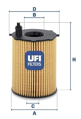 UFI alyvos filtras 25.037.00