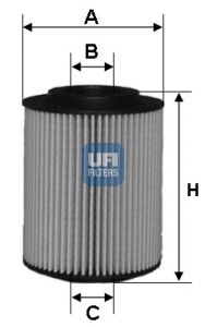 UFI alyvos filtras 25.054.00