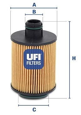 UFI alyvos filtras 25.061.00