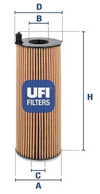 UFI alyvos filtras 25.068.00