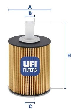 UFI alyvos filtras 25.077.00