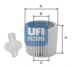 UFI alyvos filtras 25.116.00