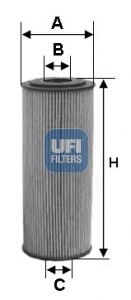 UFI alyvos filtras 25.124.00