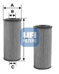 UFI alyvos filtras 25.133.00