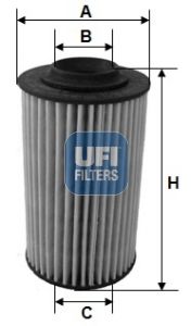 UFI alyvos filtras 25.163.00