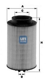 UFI Топливный фильтр 26.011.00
