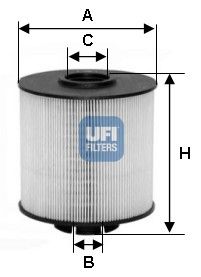 UFI kuro filtras 26.017.00