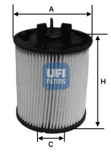 UFI Топливный фильтр 26.023.00