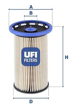 UFI kuro filtras 26.026.00
