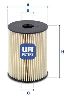 UFI kuro filtras 26.054.00