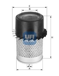 UFI Воздушный фильтр 27.132.00