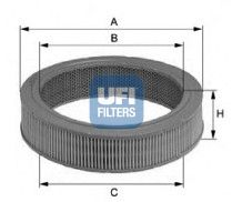 UFI Воздушный фильтр 27.156.00