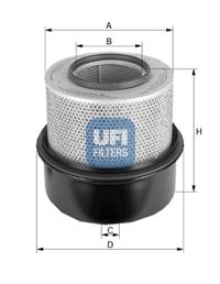 UFI Воздушный фильтр 27.383.00