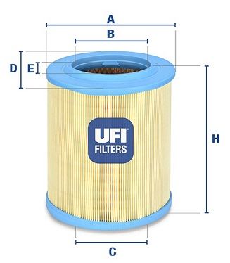 UFI Воздушный фильтр 27.606.00