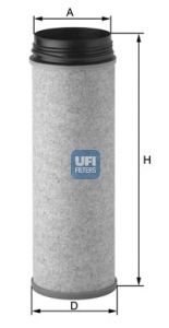 UFI antrinis oro filtras 27.616.00