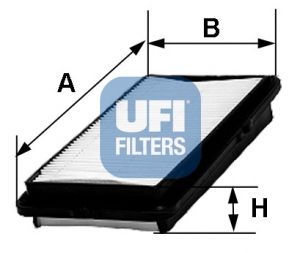 UFI oro filtras 30.243.00