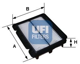 UFI Воздушный фильтр 30.279.00