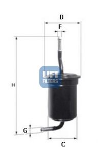 UFI Топливный фильтр 31.517.00