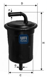 UFI Топливный фильтр 31.521.00
