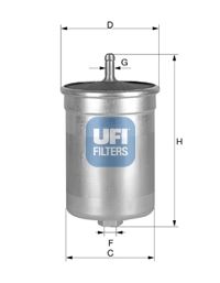 UFI Топливный фильтр 31.570.00