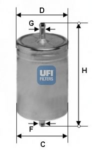UFI Топливный фильтр 31.583.00