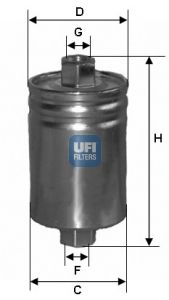 UFI Топливный фильтр 31.589.00