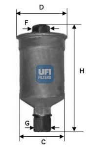 UFI Топливный фильтр 31.659.00