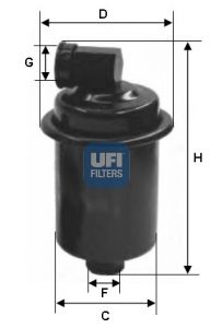 UFI Топливный фильтр 31.749.00