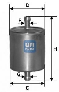UFI Топливный фильтр 31.760.00