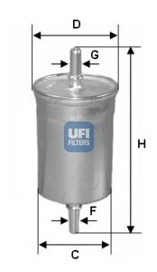 UFI Топливный фильтр 31.769.00