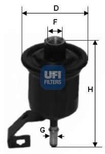 UFI Топливный фильтр 31.776.00