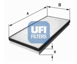 UFI Фильтр, воздух во внутренном пространстве 53.001.00