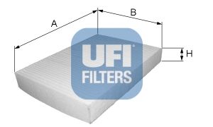 UFI filtras, salono oras 53.011.00