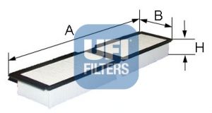 UFI filtras, salono oras 53.055.00