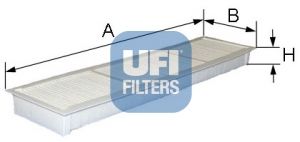 UFI Фильтр, воздух во внутренном пространстве 53.101.00