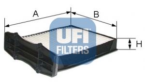 UFI Фильтр, воздух во внутренном пространстве 53.105.00
