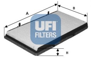 UFI Фильтр, воздух во внутренном пространстве 53.131.00