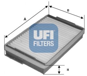 UFI Фильтр, воздух во внутренном пространстве 53.139.00