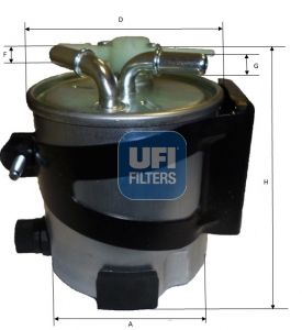 UFI Топливный фильтр 55.418.00