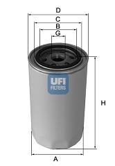 UFI hidraulinis filtras, vairo sistema 80.026.00