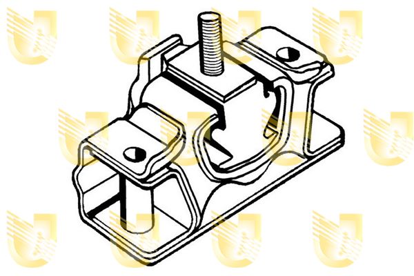 UNIGOM Подвеска, двигатель 395341