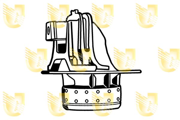 UNIGOM Подвеска, двигатель 396752