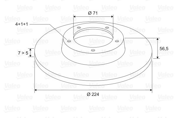 VALEO Тормозной диск 186135